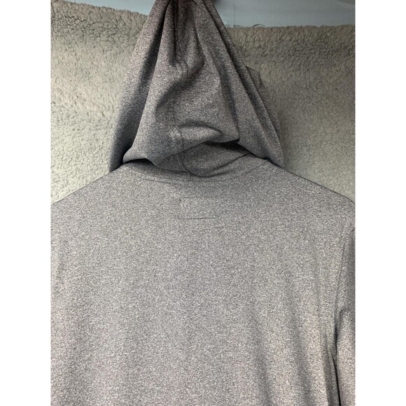 Marc Ecko Cut & Sew Hoodie Mens Medium Gray Full Zip Heathered Pockets Logo - Picture 9 of 14